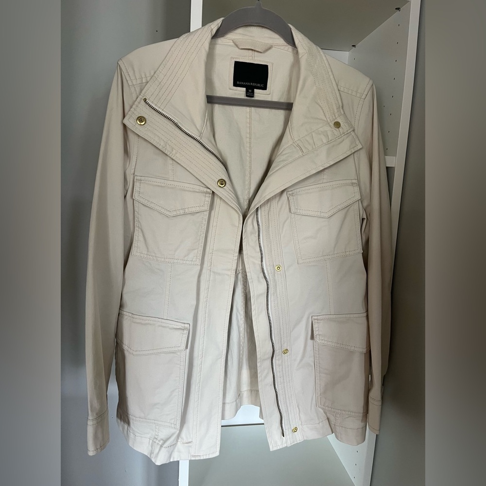 Banana Republic Women's Cream Safari Jacket